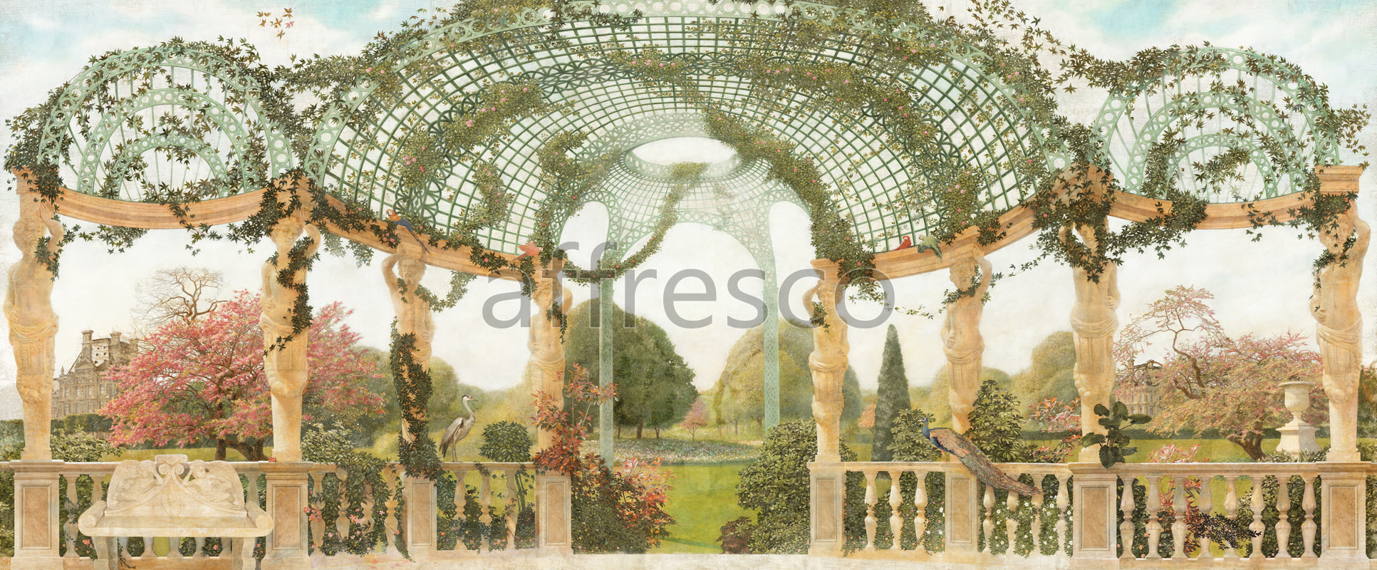 4919 | Picturesque scenery | French arbour | Affresco Factory