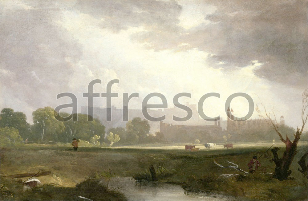 Classic landscapes | Sir Augustus Wall Callcott  Windsor from Eton | Affresco Factory