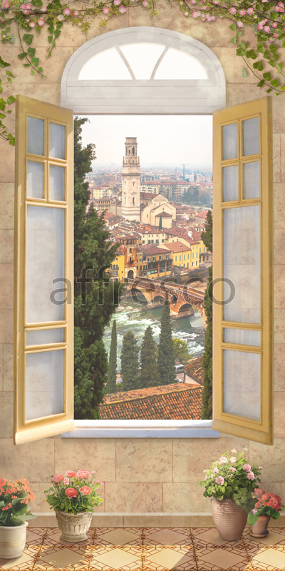 6933 | The best landscapes | European window | Affresco Factory