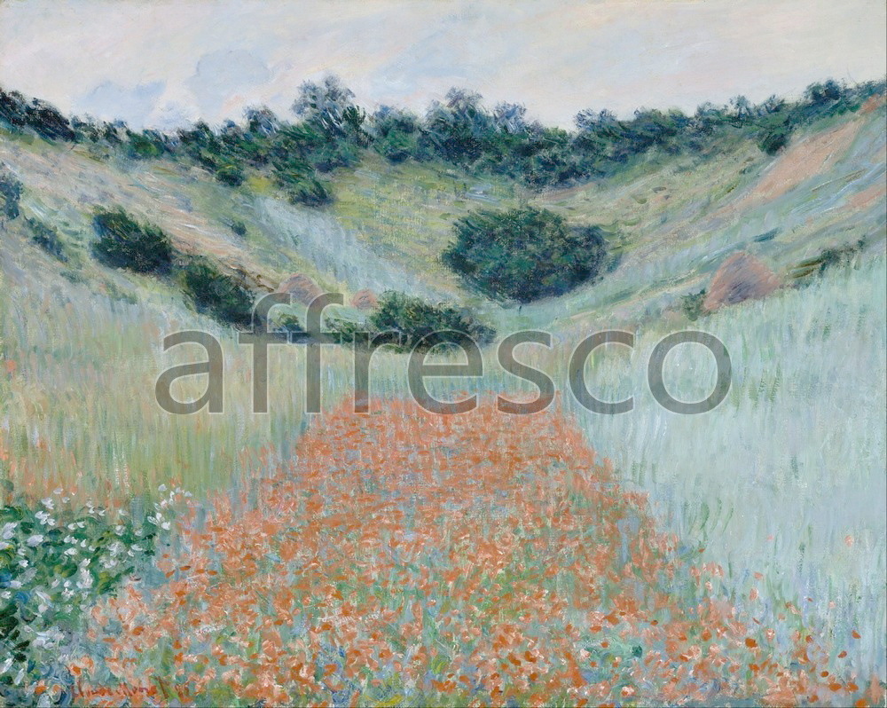 Impressionists & Post-Impressionists | Claude Monet Poppy Field in a Hollow near Giverny | Affresco Factory