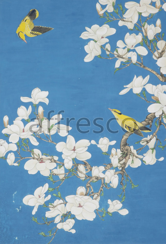 ID135685 | China & Japan | Птицы белые цветы | Affresco Factory