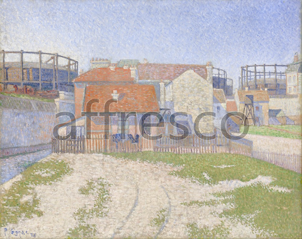 Impressionists & Post-Impressionists | Paul Signac Gasometers at Clichy | Affresco Factory