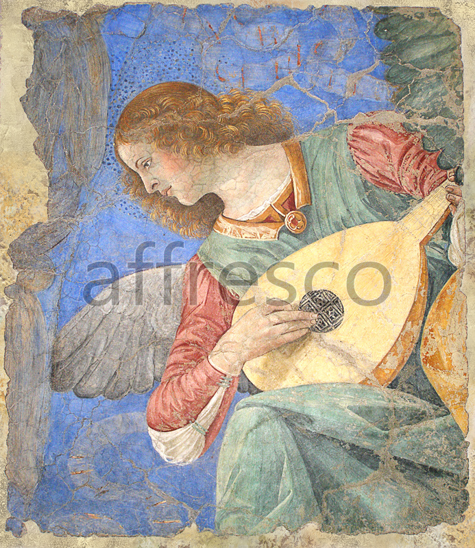 3204 | Classic Scenes | playing the lute | Affresco Factory