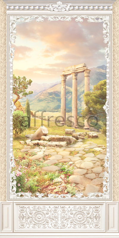 6916 | The best landscapes | Sunset with columns | Affresco Factory