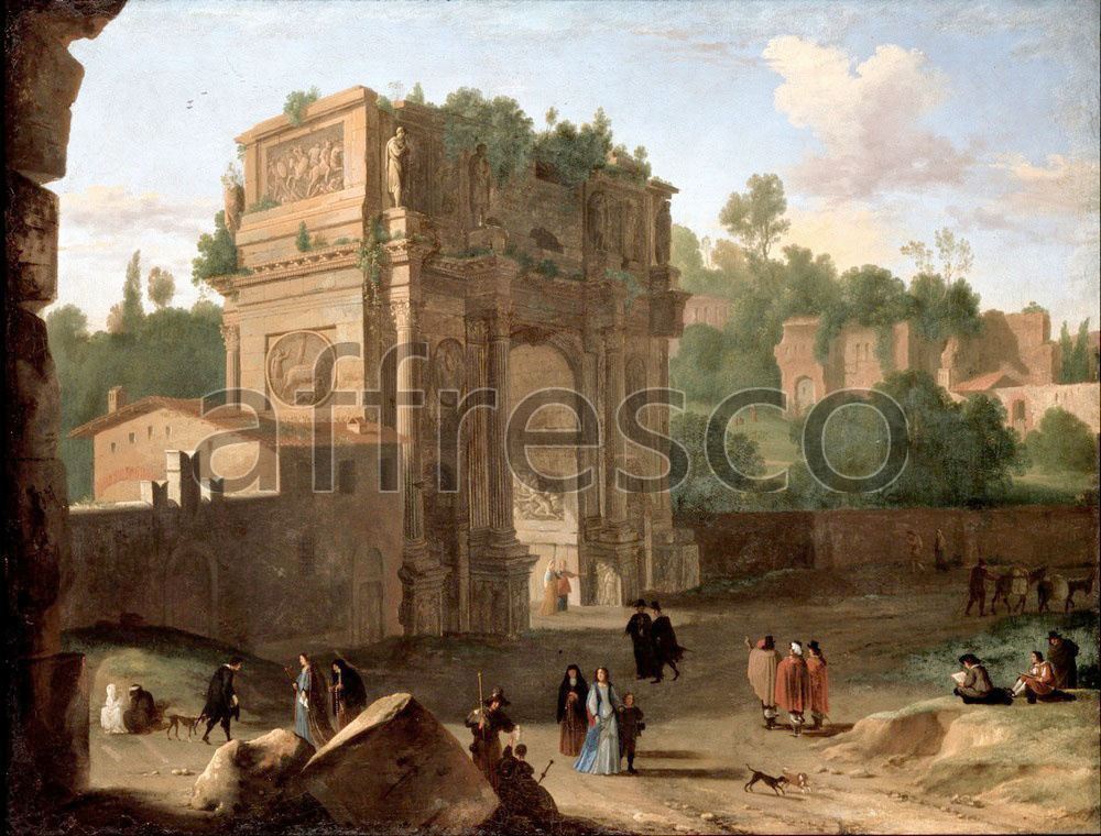 Classic landscapes | Van Swanevelt Herman The Arch of Constantine Rome | Affresco Factory