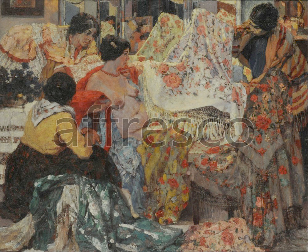 Impressionists & Post-Impressionists | Fernando Fader Los mantones de Manila | Affresco Factory