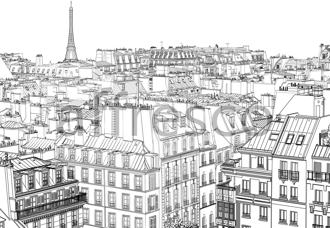 ID10218 | Picturesque scenery | Paris graphic | Affresco Factory