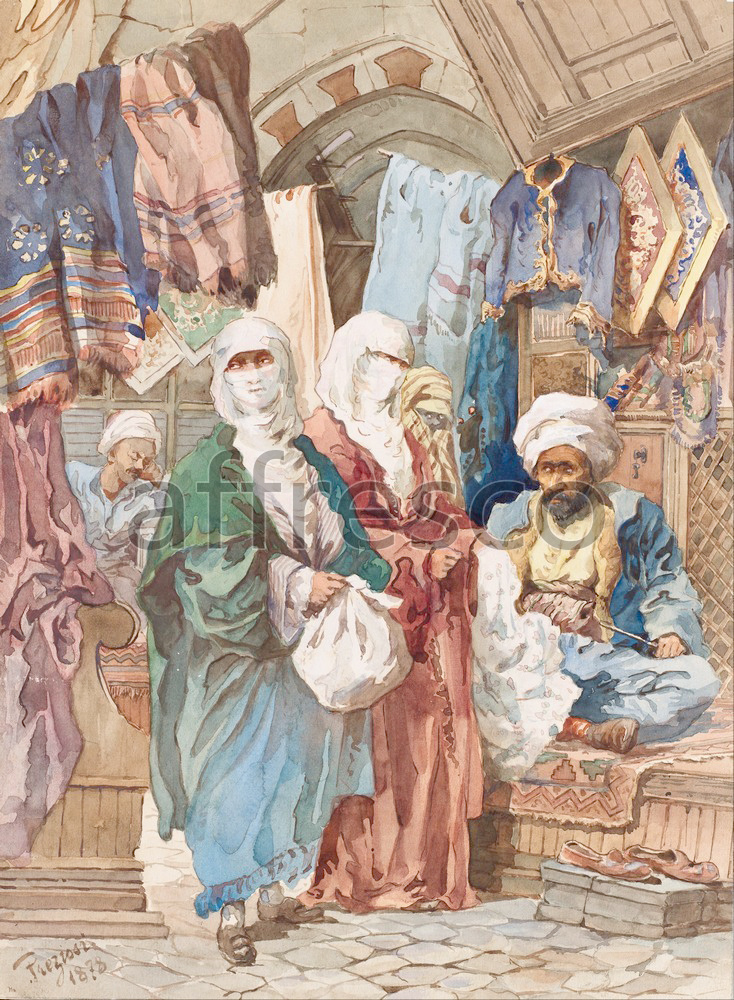 Scenic themes | Amadeo Preziosi The Silk Bazaar | Affresco Factory