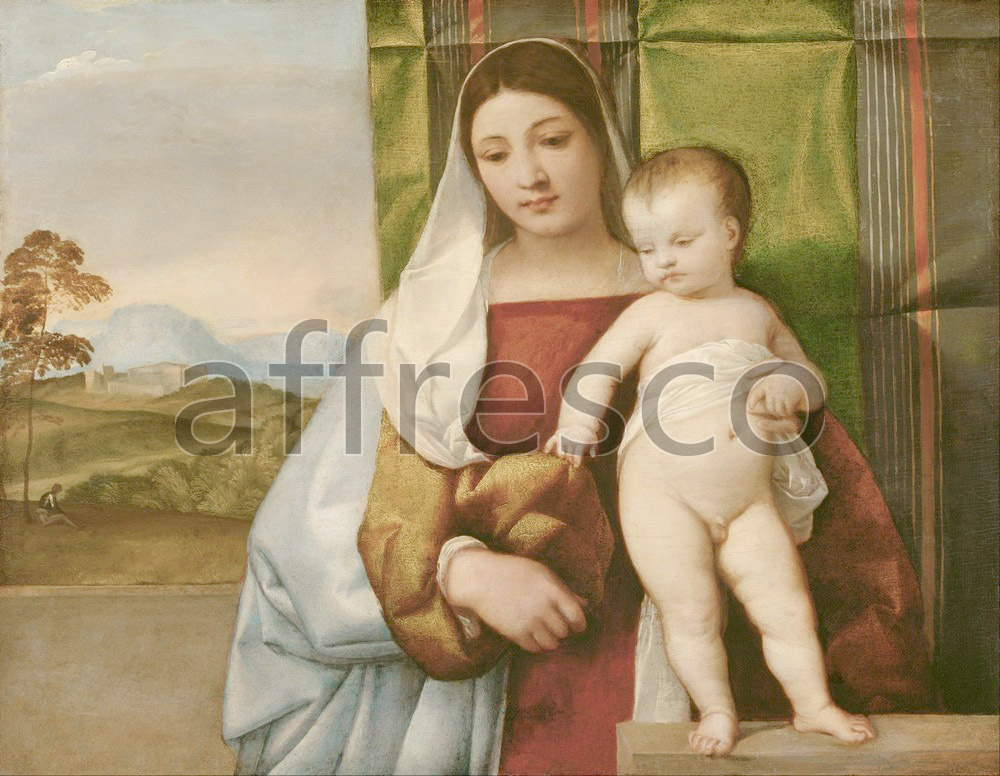 Biblical themes | Tiziano Vecellio called Titian Gipsy Madonna | Affresco Factory