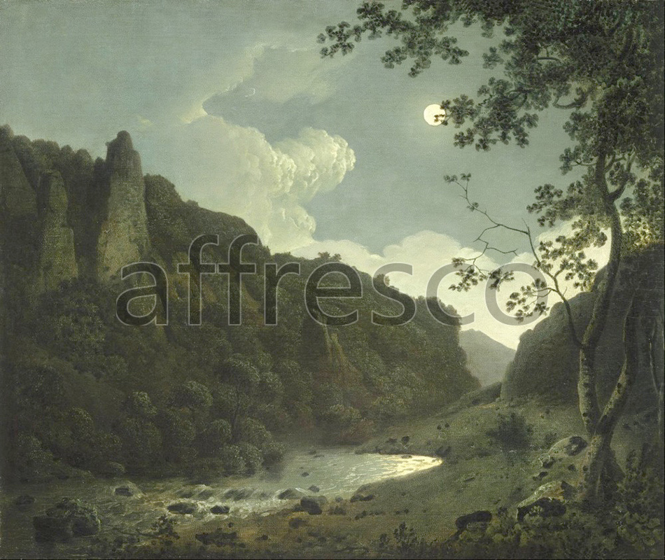 Classic landscapes | Joseph Wright of Derby Dovedale by Moonlight | Affresco Factory