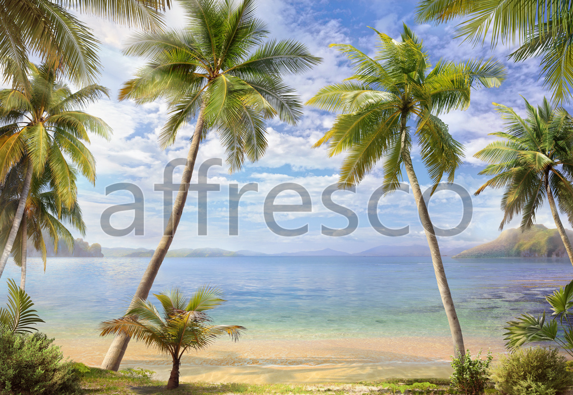 6492 | The best landscapes | Beach with palms | Affresco Factory