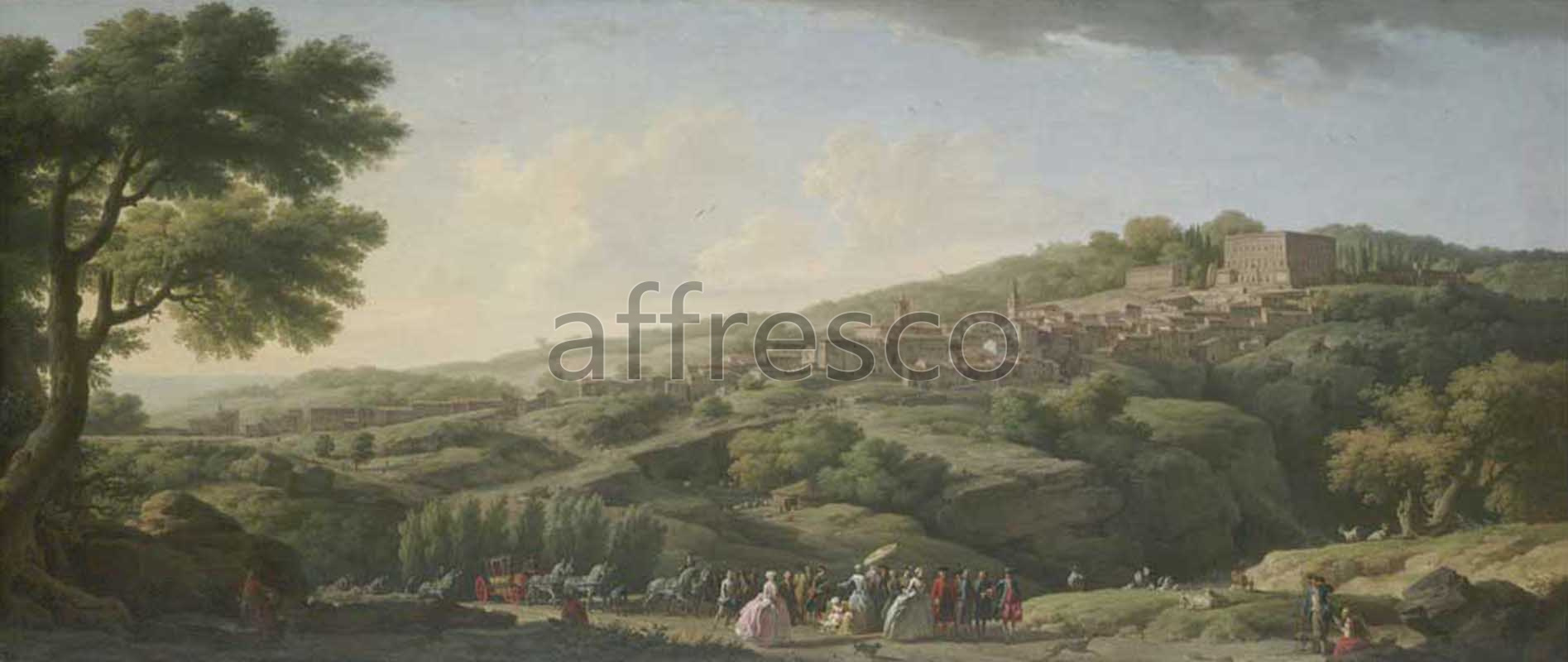 Classic landscapes | Claude Joseph Vernet Villa at Caprarola | Affresco Factory