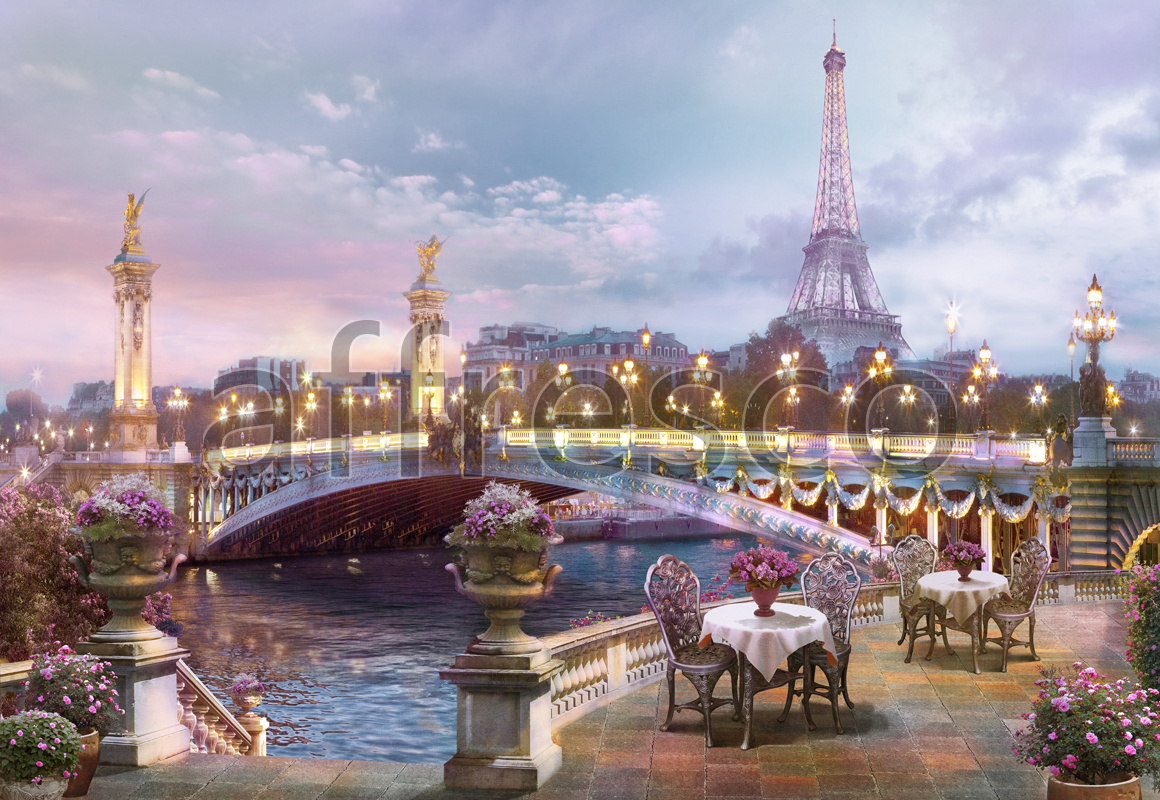 6566 | The best landscapes | Parisian quay | Affresco Factory