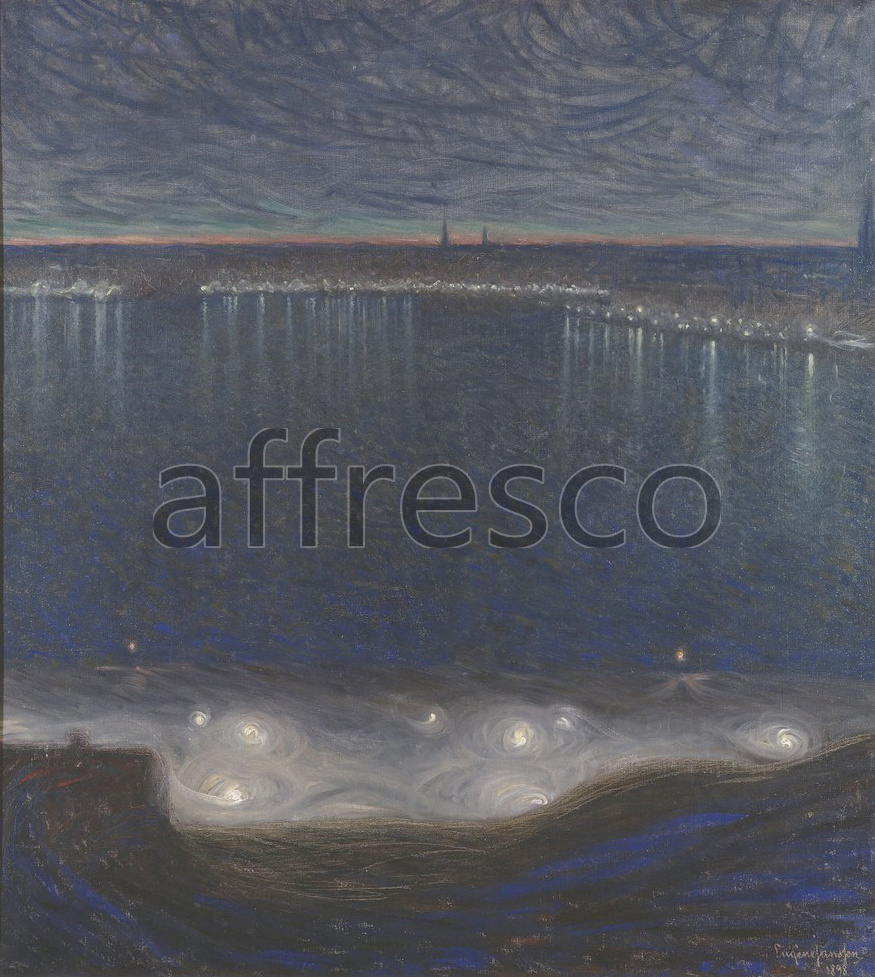 Impressionists & Post-Impressionists | Eugene Jansson  Riddarfjarden Stockholm | Affresco Factory