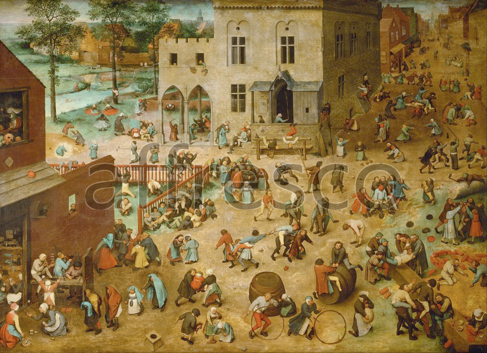 Scenic themes | Pieter Bruegel the Elder Childrens Games | Affresco Factory