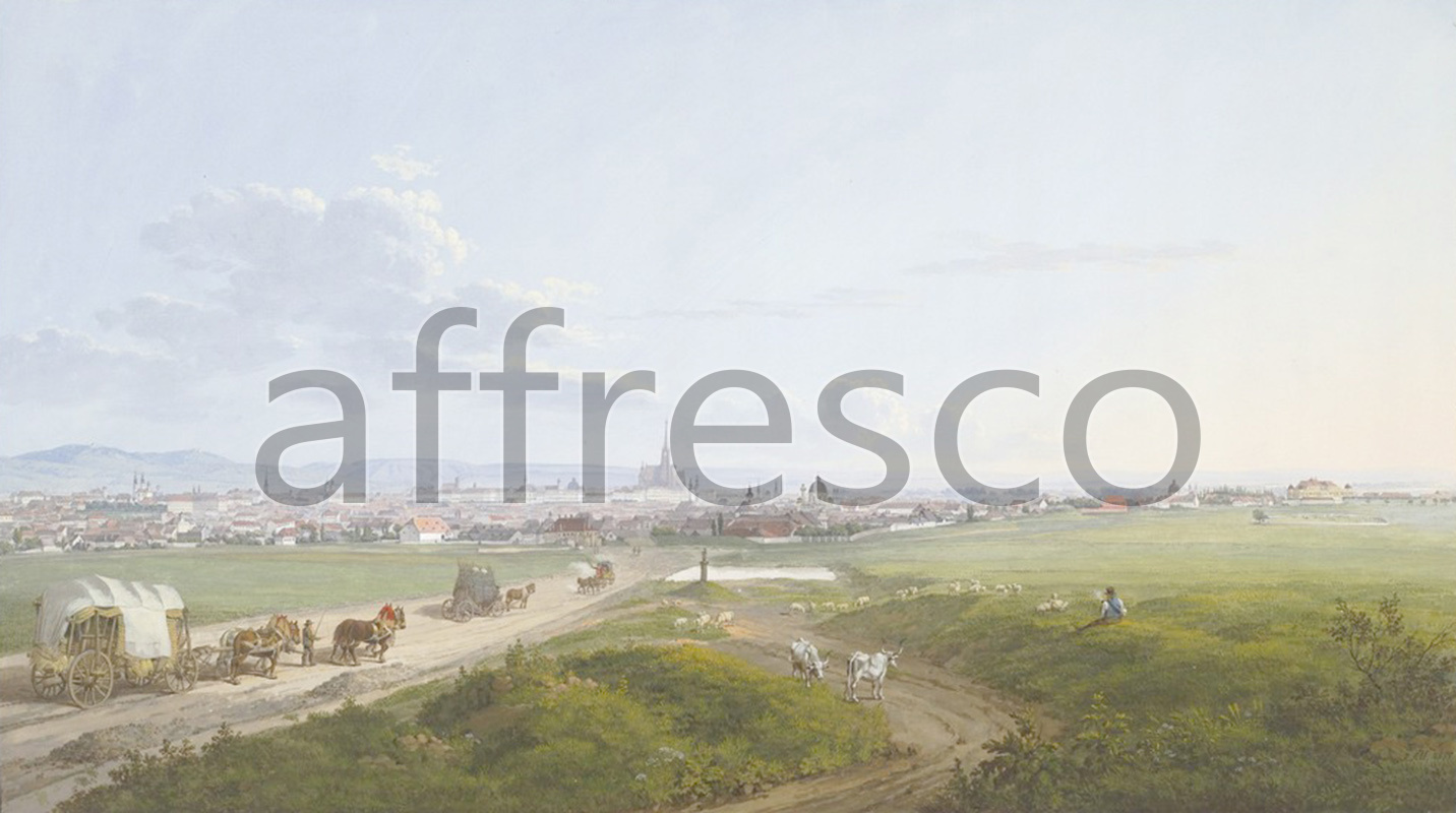 Classic landscapes | Jakob Alt View of Vienna from the Spinner on the Cross | Affresco Factory