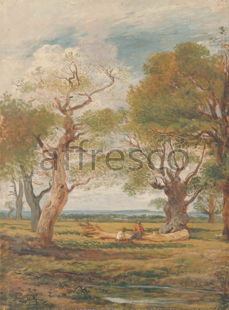Classic landscapes | John Linnell Landscape with Figures | Affresco Factory