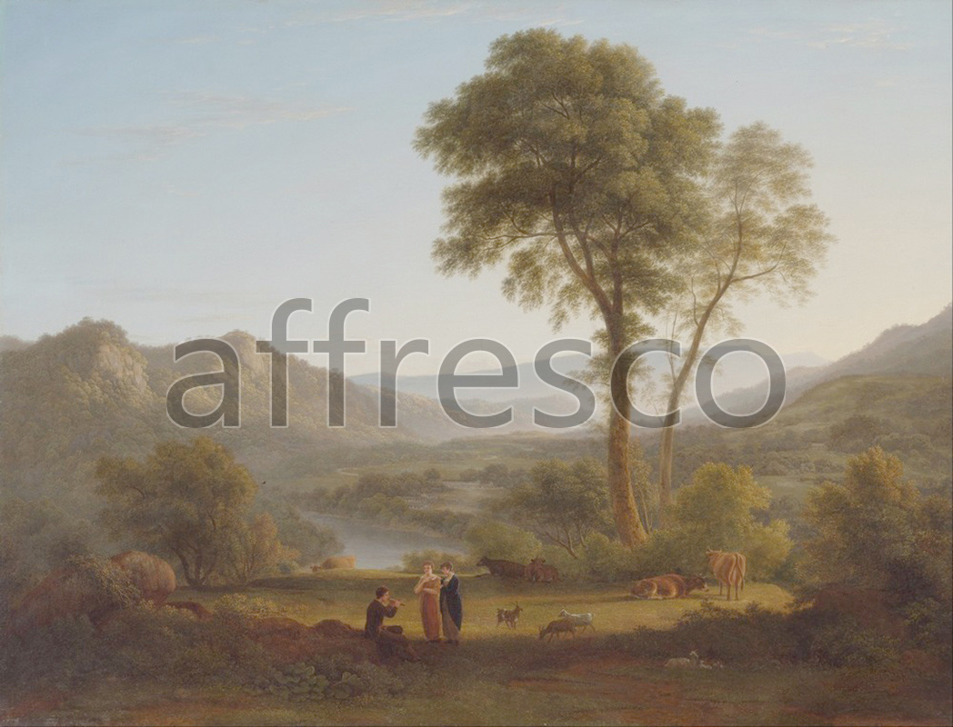 Classic landscapes | John Glover At Matlock mist rising | Affresco Factory