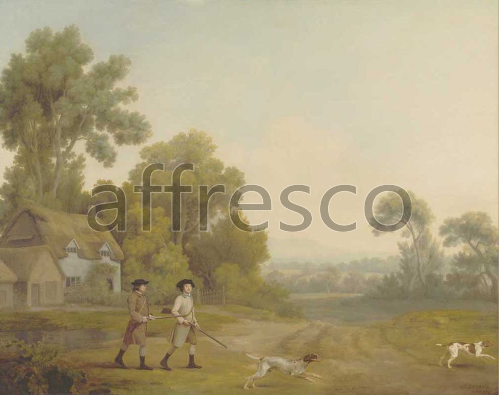 Classic landscapes | George Stubbs Two Gentlemen Going a Shooting | Affresco Factory