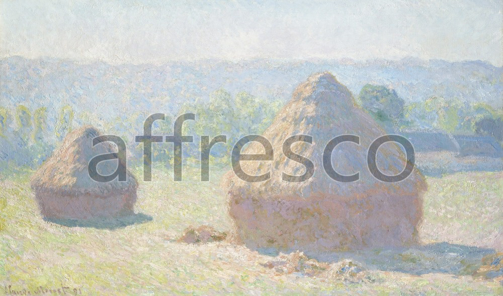 Impressionists & Post-Impressionists | Claude Monet Haystacks end of Summer | Affresco Factory