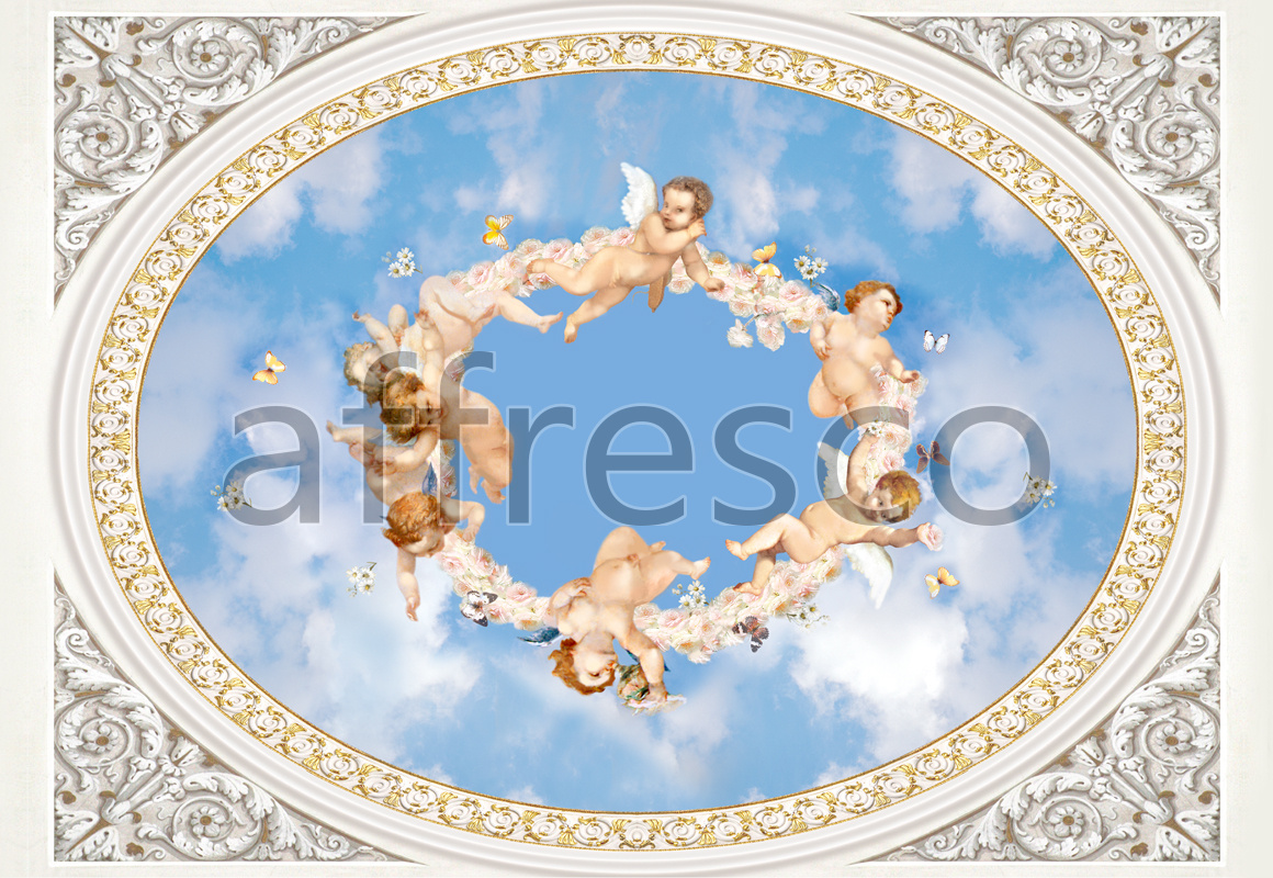 9051 |  Ceilings  | Sky with Cupids | Affresco Factory