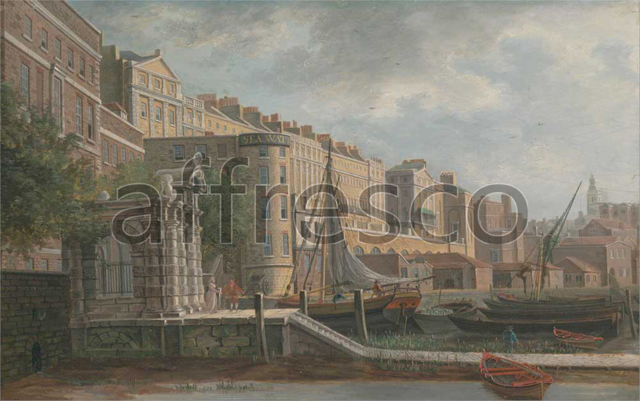 Classic landscapes | Daniel Turner York Water Gate and the Adelphi | Affresco Factory