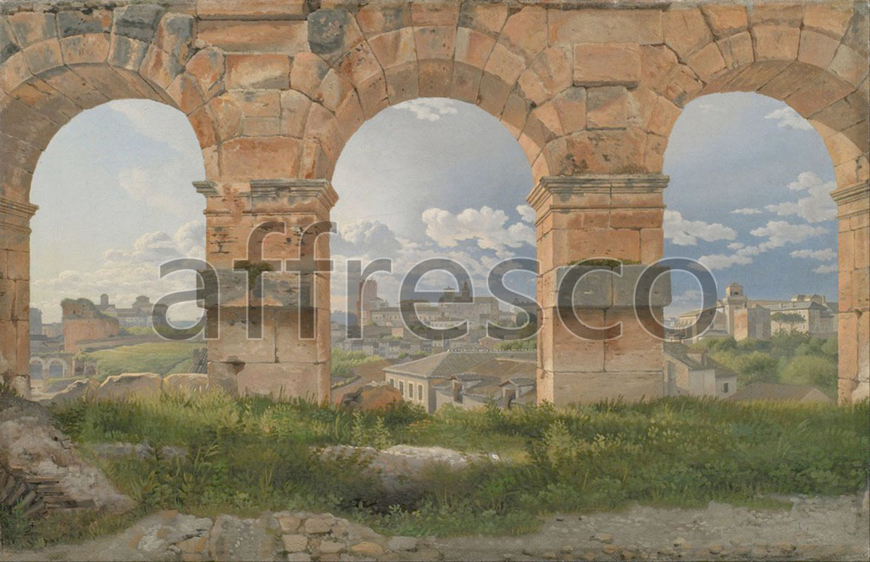 Classic landscapes | C.W. Eckersberg A View through Three Arches of the Third Storey of the Colosseum | Affresco Factory