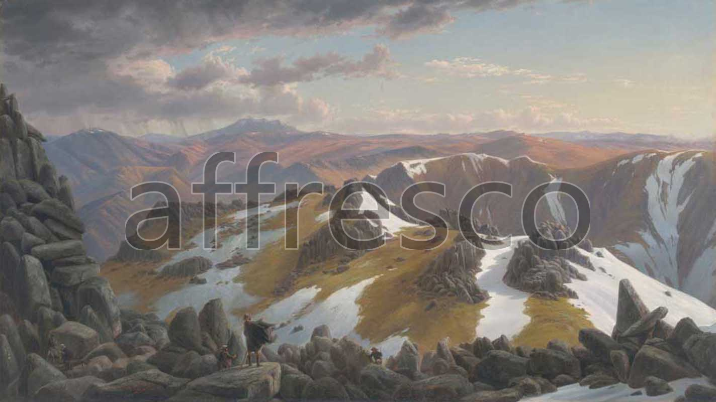 Classic landscapes | Eugene von Guerard North east view from the northern top of Mount Kosciusko | Affresco Factory