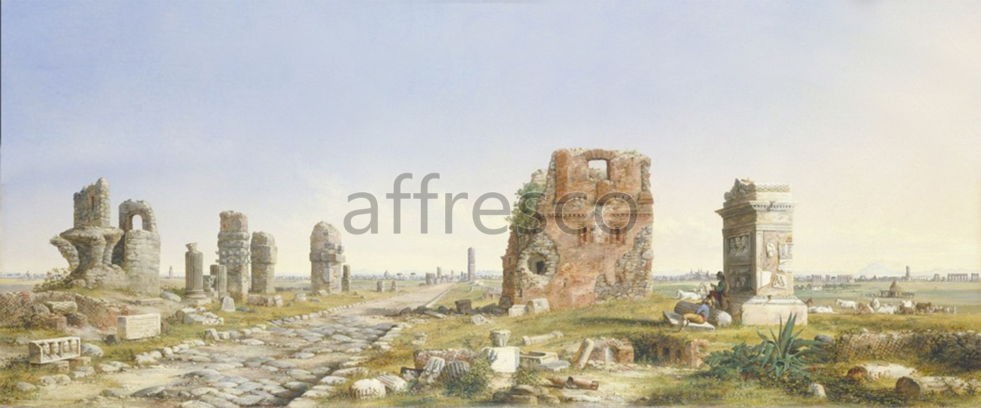 Classic landscapes | John Linton Chapman The Appian Way | Affresco Factory