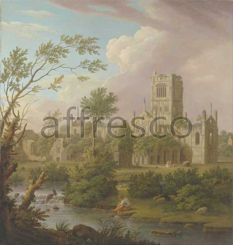 Classic landscapes | George Lambert Kirkstall Abbey Yorkshire | Affresco Factory