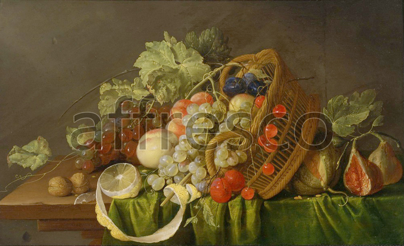 Still life | Cornelis de Heem Still Life with a Basket of Fruit | Affresco Factory