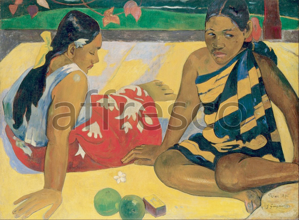 Impressionists & Post-Impressionists | Paul Gauguin Parau Api What News | Affresco Factory
