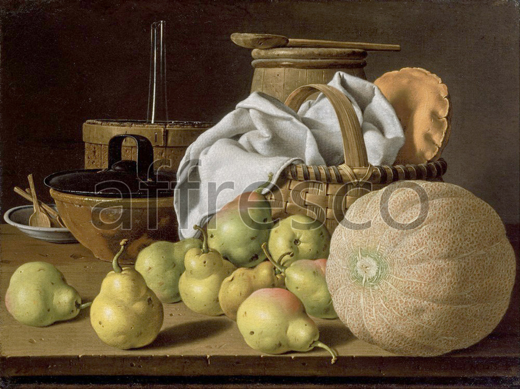 Still life | Luis Melendez Still Life with Melon and Pears | Affresco Factory