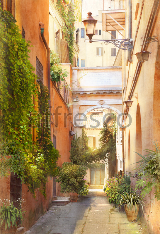 4963 | The best landscapes | Italian city street | Affresco Factory