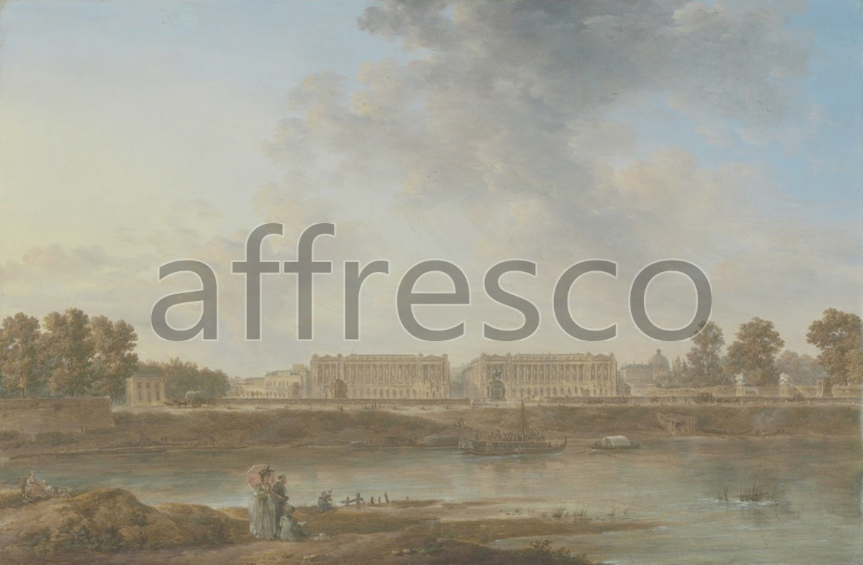 Classic landscapes | Attributed to Alexandre Jean Noel A View of Place Louis XV | Affresco Factory