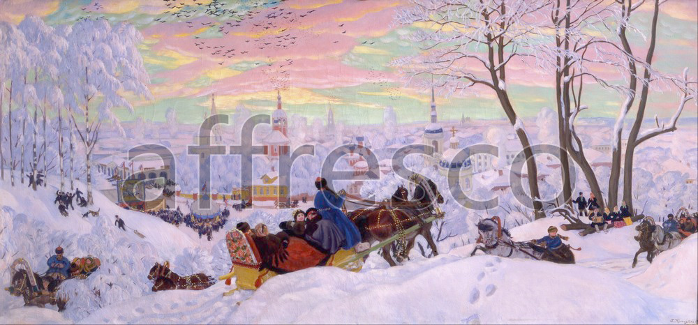 Impressionists & Post-Impressionists | Boris Kustodiev Shrovetide | Affresco Factory