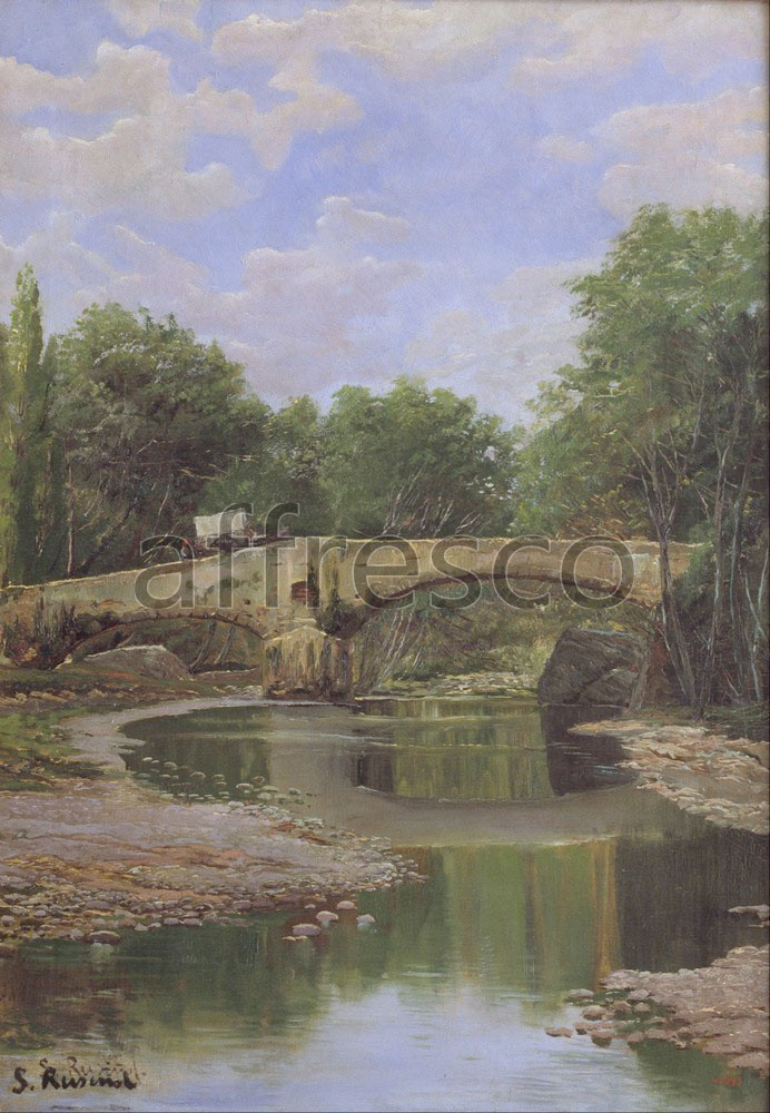 Impressionists & Post-Impressionists | Santiago Rusinol Bridge over a River | Affresco Factory