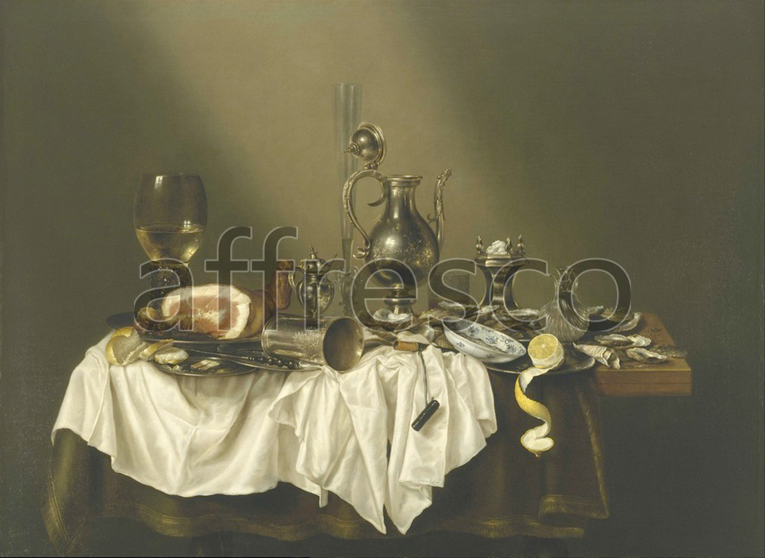 Still life | Willem Claesz Heda Banquet Piece with Ham | Affresco Factory