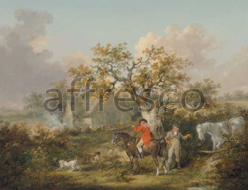 Classic landscapes | George Morland Partridge Shooting | Affresco Factory
