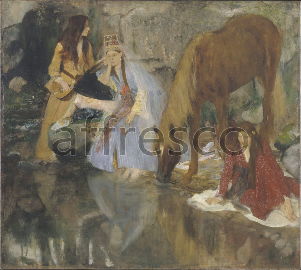 Impressionists & Post-Impressionists | Edgar Degas Portrait of Mlle Fiocre in the Ballet La Source | Affresco Factory