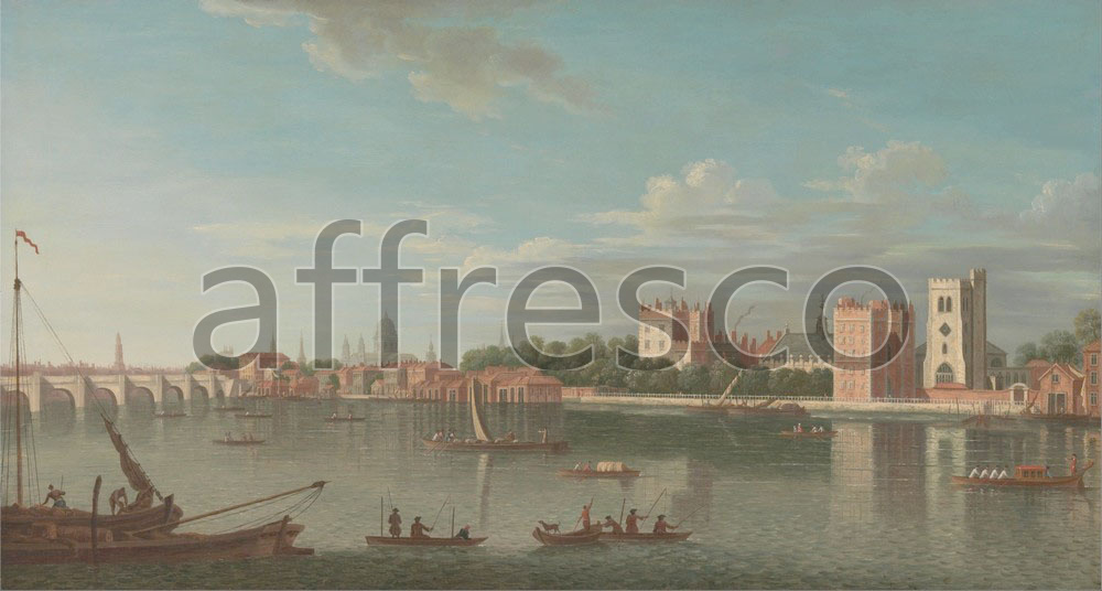 Classic landscapes | Thames at Lambeth Palace | Affresco Factory