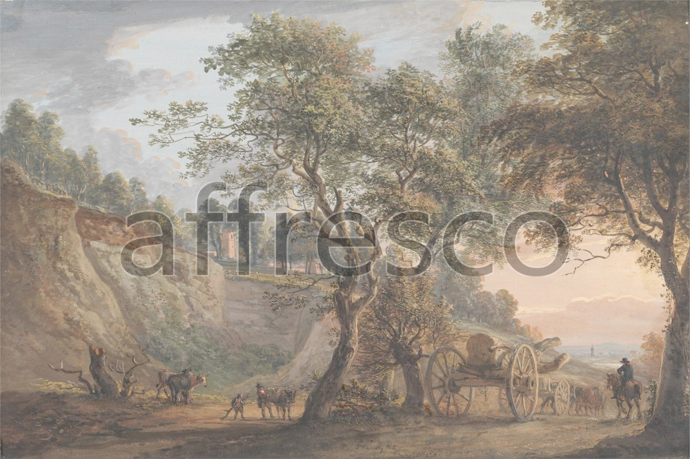 Classic landscapes | Paul Sandby View at Charlton Kent | Affresco Factory