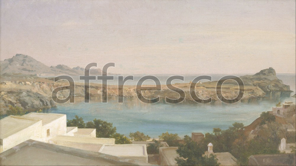Classic landscapes | Lord Frederic Leighton Lindos Rhodes | Affresco Factory