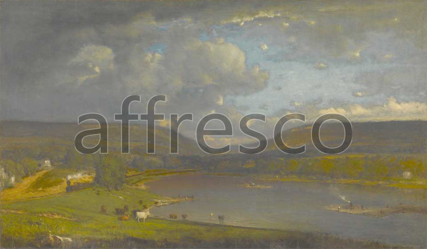 Classic landscapes | George Inness On the Delaware River | Affresco Factory