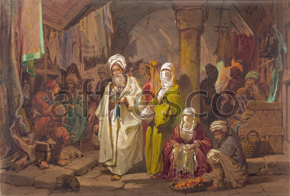 Scenic themes | Amadeo Preziosi The Grand Bazaar | Affresco Factory