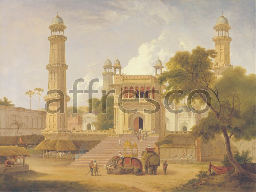 Classic landscapes | Thomas Daniell Indian Temple Said to Be the Mosque of Abo ul Nabi | Affresco Factory