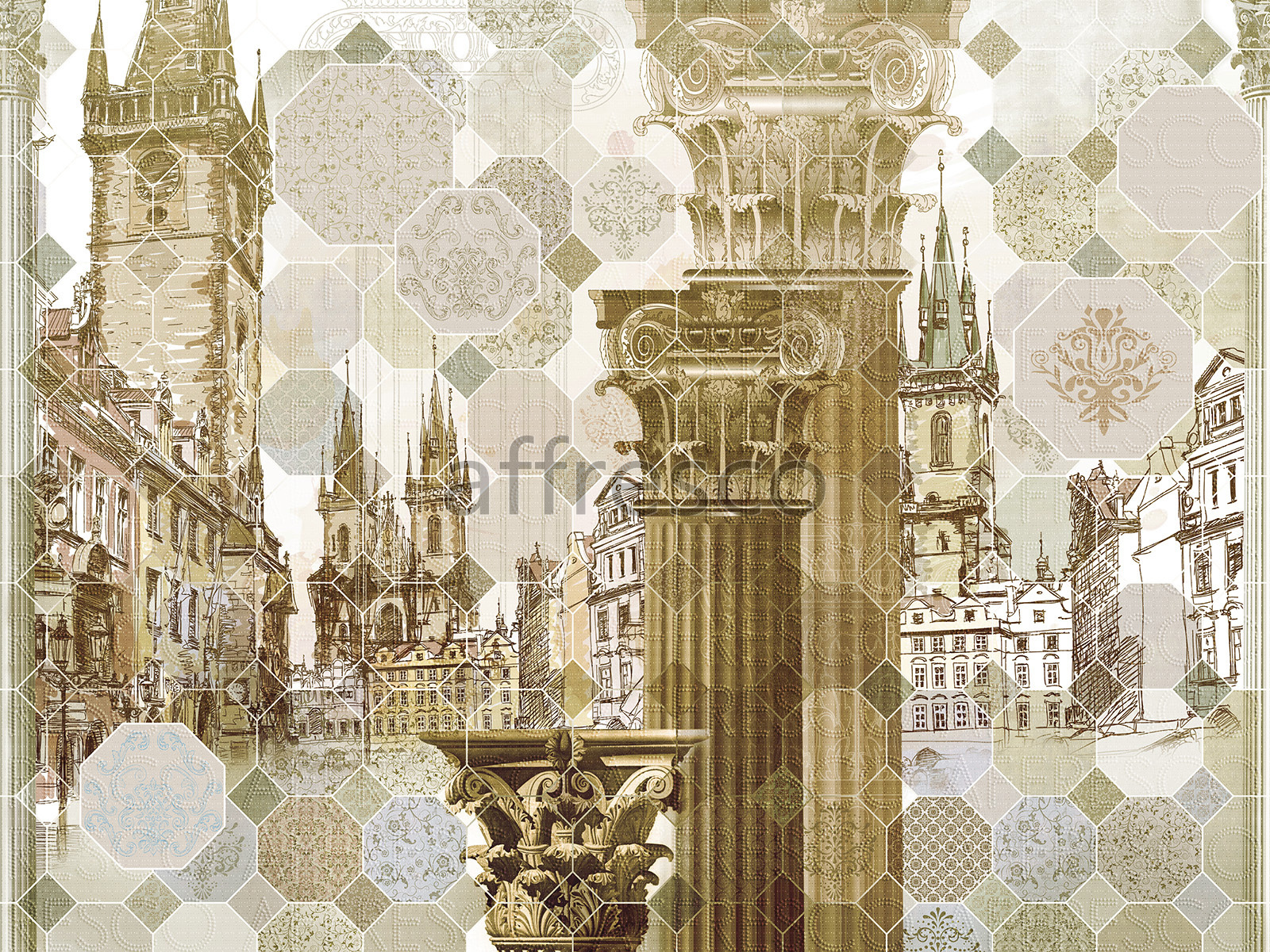 Handmade wallpaper, Handmade wallpaper | City Scenery
