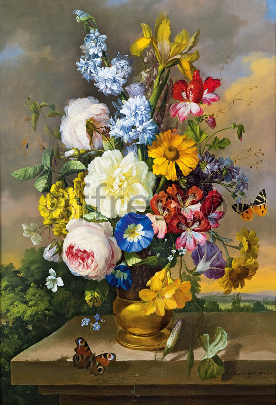 2189 | Still-Life Paintings | flowers in a vase | Affresco Factory