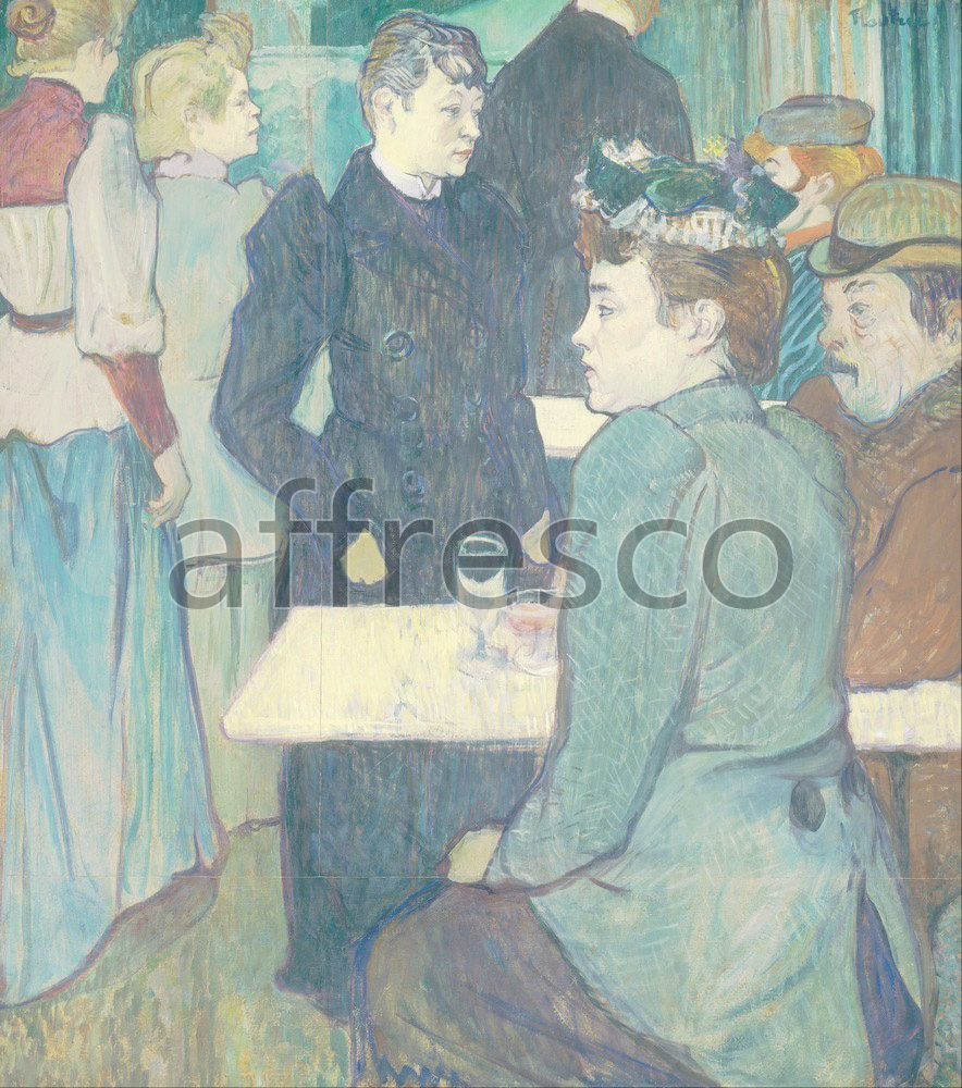 Impressionists & Post-Impressionists | Henri de Toulouse Lautrec A Corner of the Moulin de la Galette | Affresco Factory