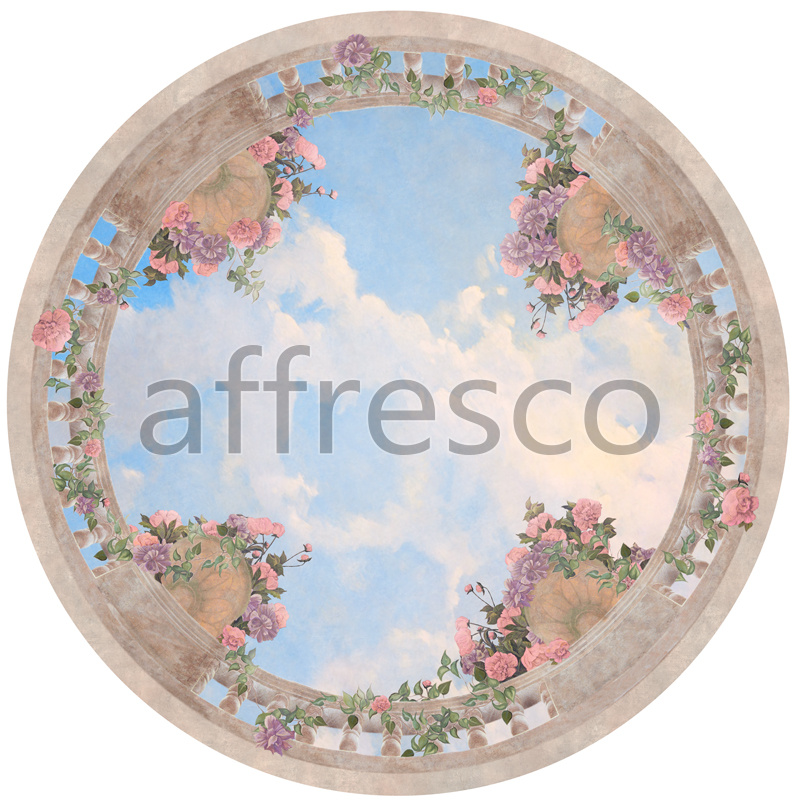 9052 |  Ceilings  | Sky with vases | Affresco Factory
